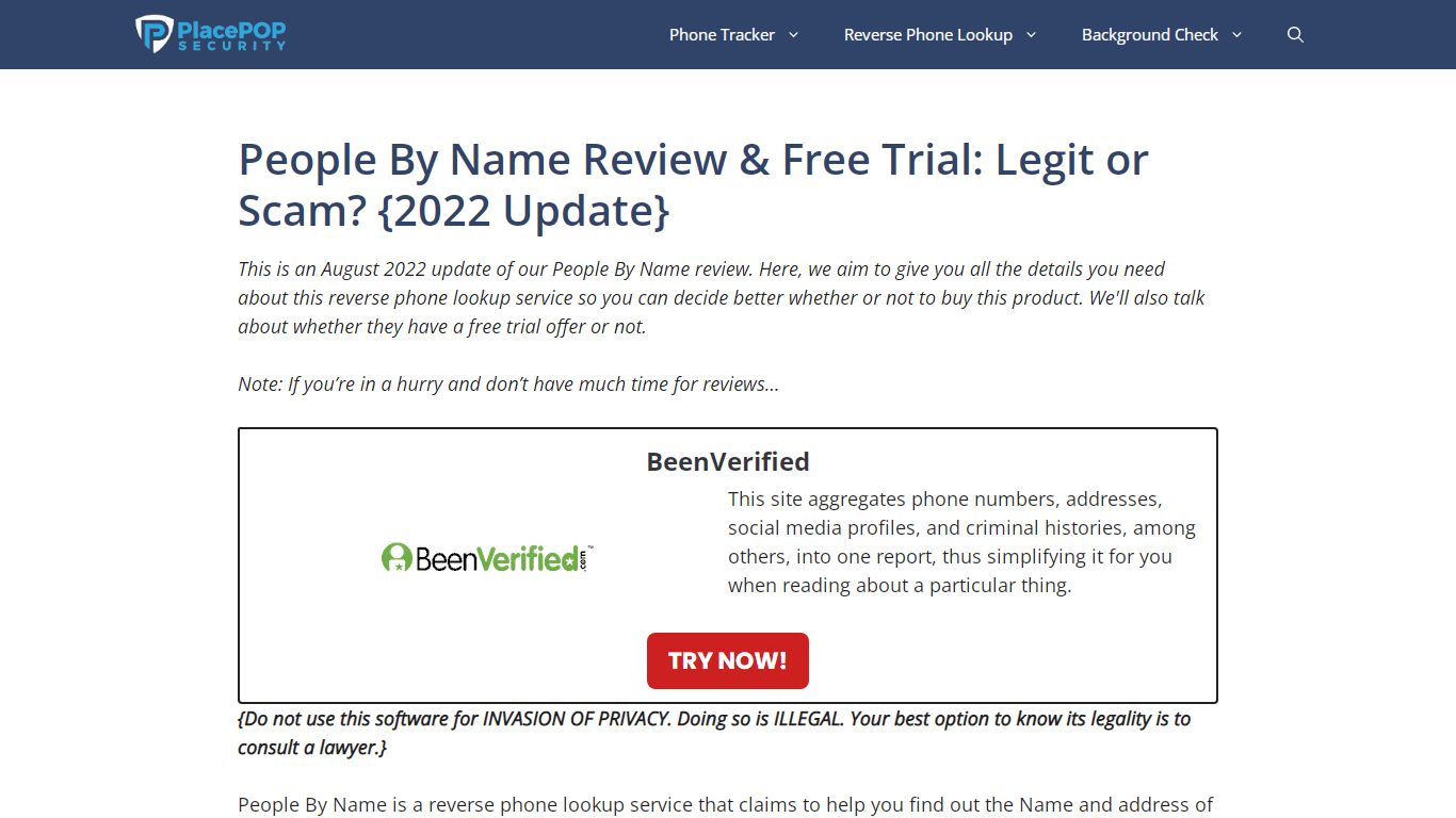 People By Name Review & Free Trial: Legit or Scam? {2020 Update}